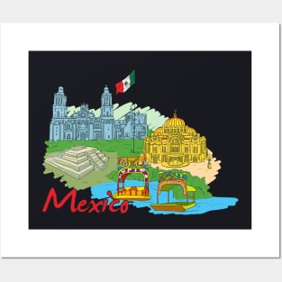 Mexico Sightseeing Mexican Gift Posters and Art